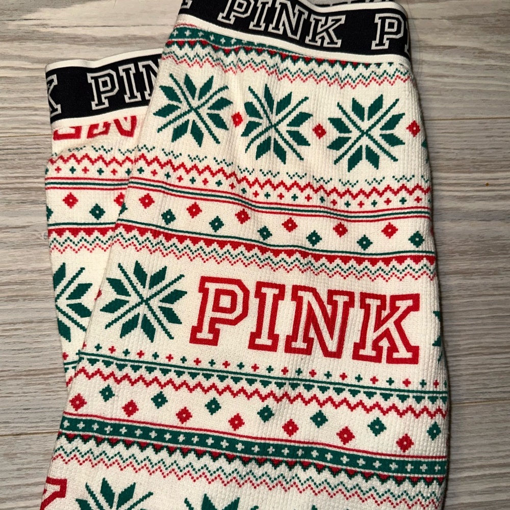 PINK by Victoria's Secret Christmas Lounge Leggings/PJ Pants